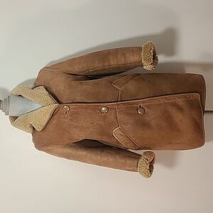Vintage Brown Shearling Coat
